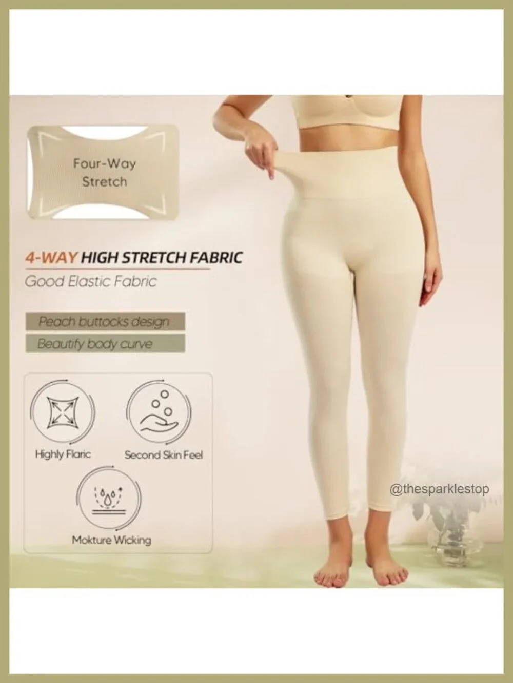 High Waist Tummy Control Butt Lift Thigh Slimmer Compression Leggings Shapewear